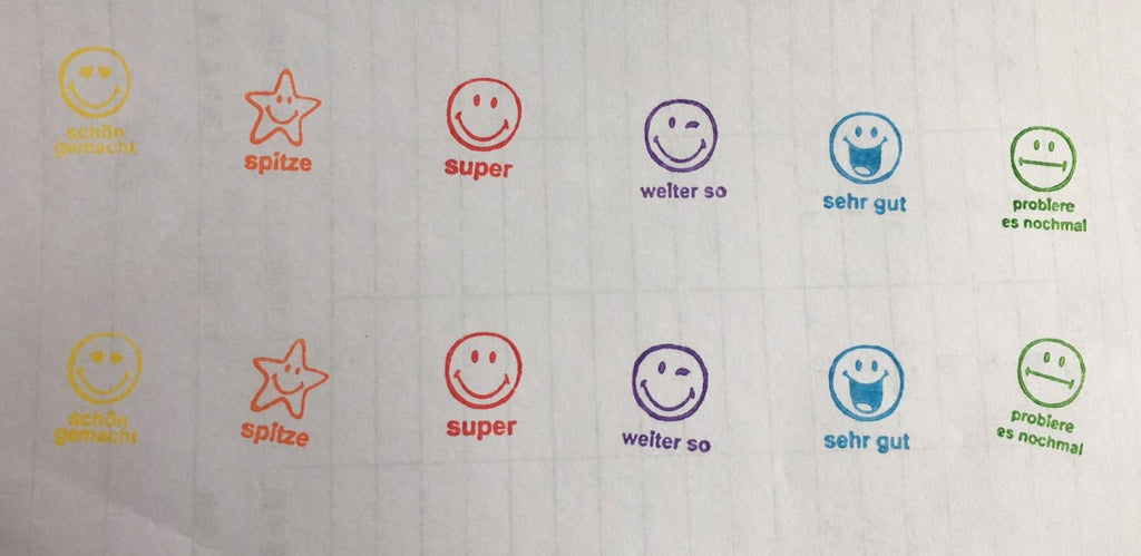 Gesichter Symbole Stempel