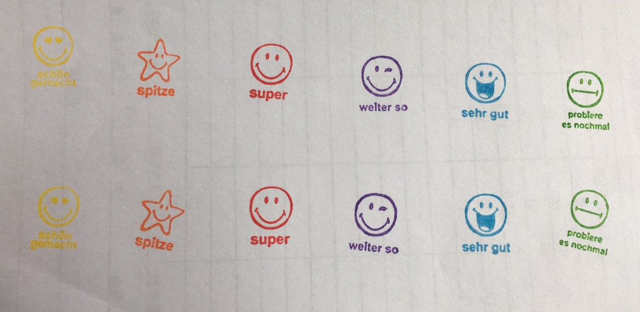 Gesichter Symbole Stempel