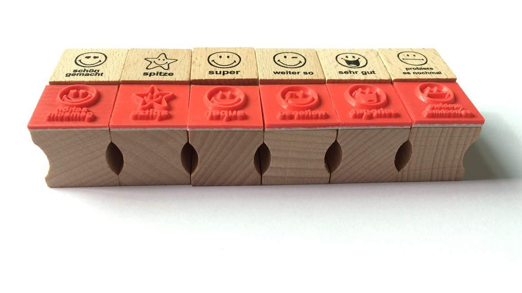Gesichter Symbole Stempel