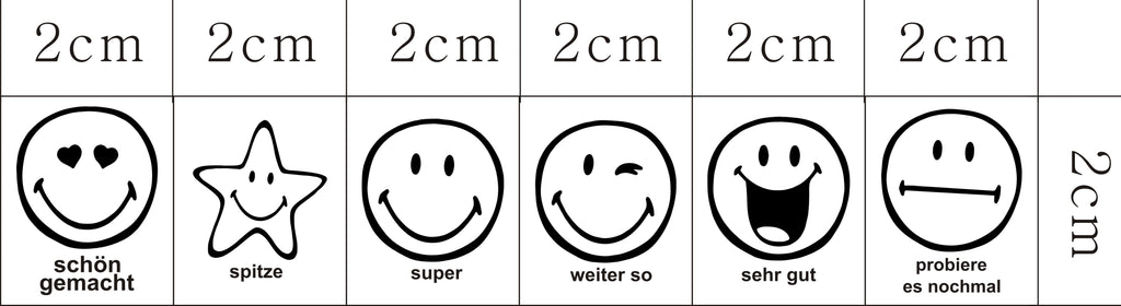 Gesichter Symbole Stempel