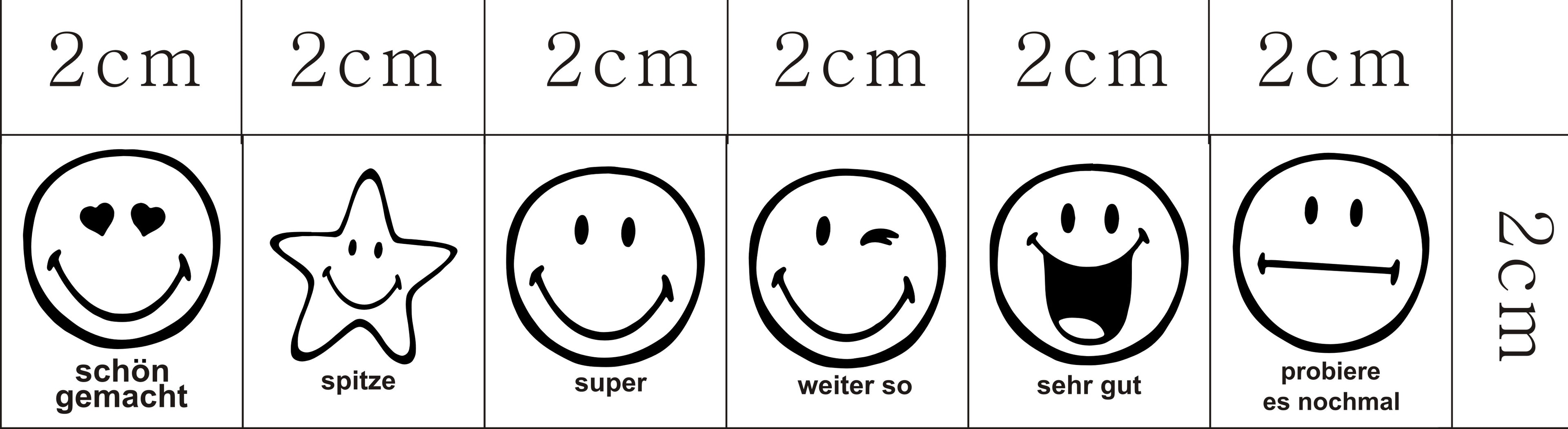 Gesichter Symbole Stempel