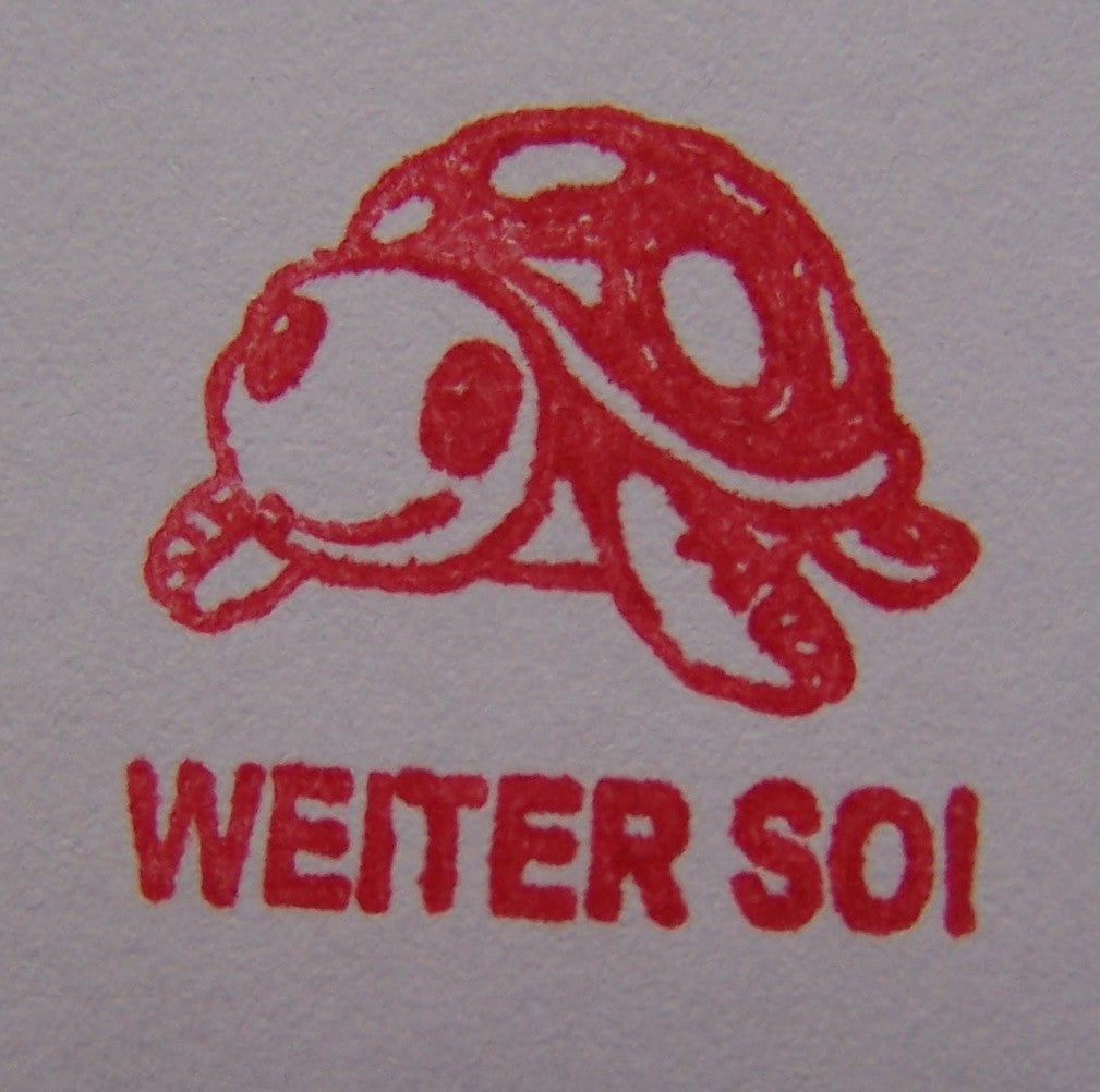 Schildkröten Stempel, Motivationsstempel für Lehrer in Grundschulen als Lehrerstempel, Schulstempel in Schildkröten Klasse zur Motivation