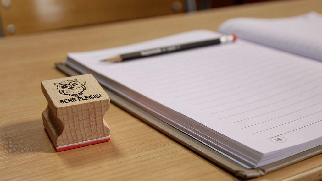 Eulen und Uhu Stempel zur Motivation und Belobigung für Lehrer in Schule mit Lehrerstempel für Schüler in Eulenklasse oder Uhuklasse