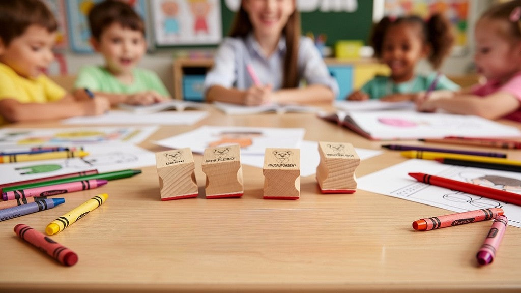 Koala Bär Stempel, Motivationsstempel für Lehrer in Grundschulen als Lehrerstempel, Schulstempel in Koala Klassen zur Motivation