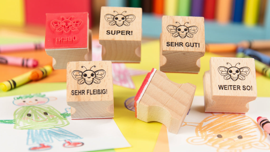 Schmetterling Stempel zur Motivation und Belobigung für Lehrer in Schulen in Schmetterlingsklasse für Lehrerstempel und Schulstempel