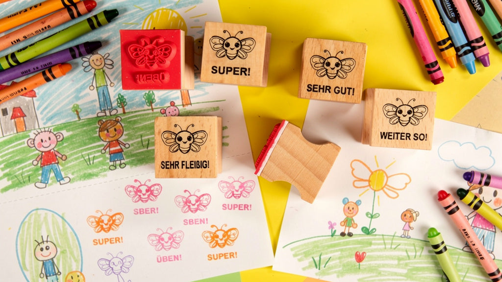 Schmetterling Stempel zur Motivation und Belobigung für Lehrer in Schulen in Schmetterlingsklasse für Lehrerstempel und Schulstempel