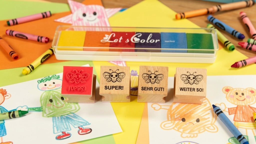 Schmetterling Stempel zur Motivation und Belobigung für Lehrer in Schulen in Schmetterlingsklasse für Lehrerstempel und Schulstempel