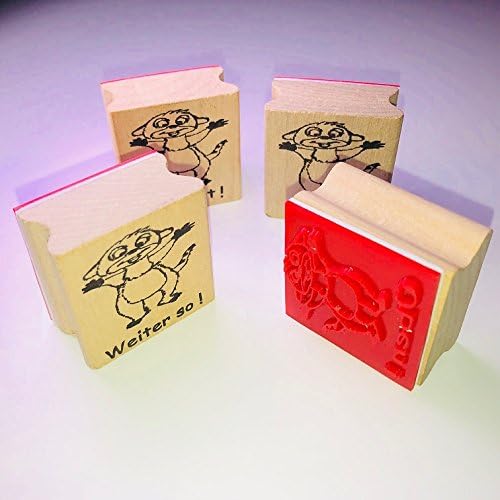 STEMPEL mit Erdmännchen als BELOBIGUNGSSTEMPEL für Lehrer, Motivation in der Schule, Lehrerstempel und Schulstempel für Erdmännchenklasse