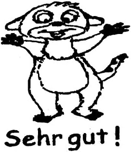 STEMPEL mit Erdmännchen als BELOBIGUNGSSTEMPEL für Lehrer, Motivation in der Schule, Lehrerstempel und Schulstempel für Erdmännchenklasse
