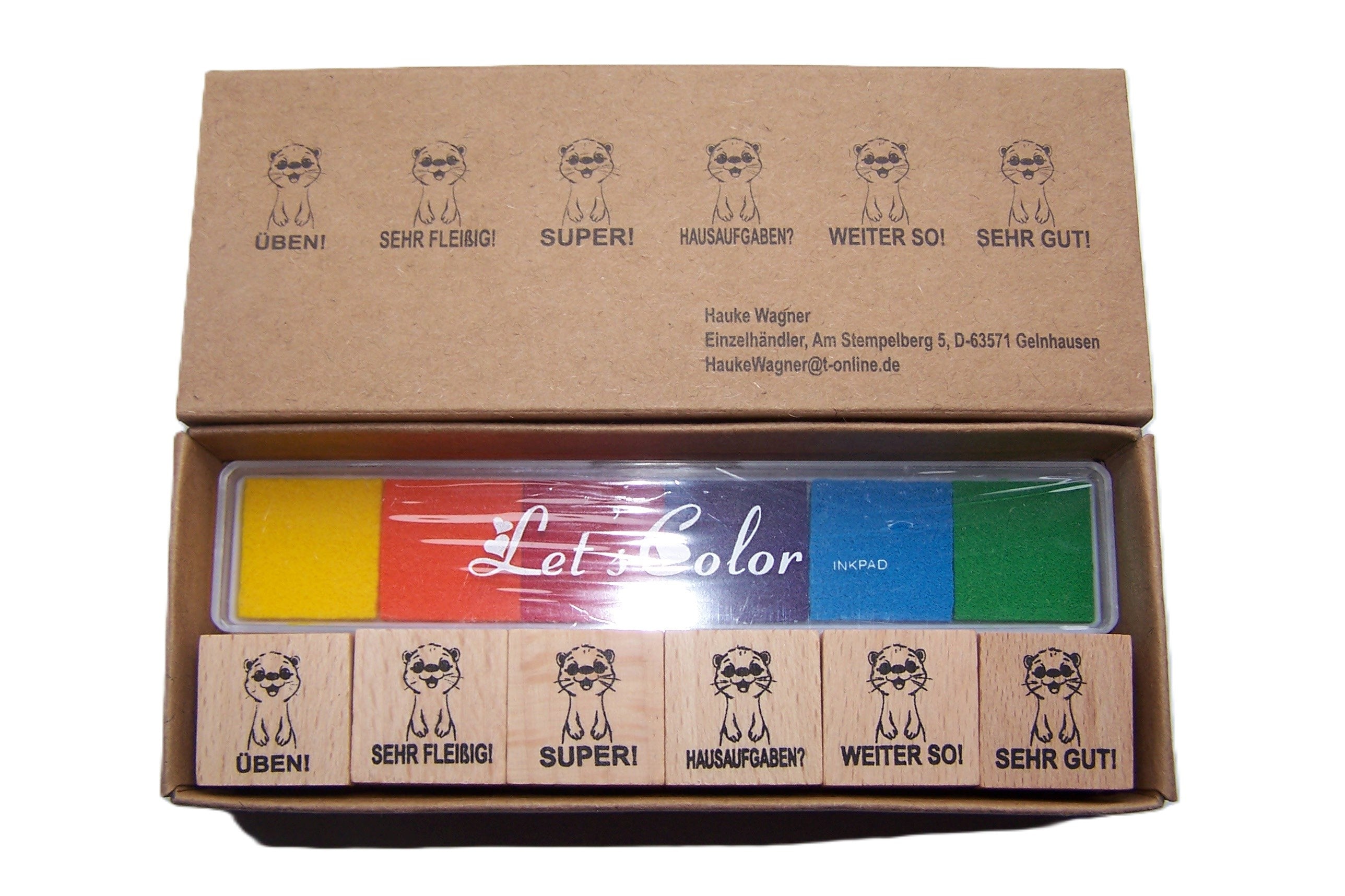 Otter Stempel, Motivationsstempel zur Belobigung für Lehrer in Grundschulen als Lehrerstempel, Schulstempel in Otter Klasse zur Motivation
