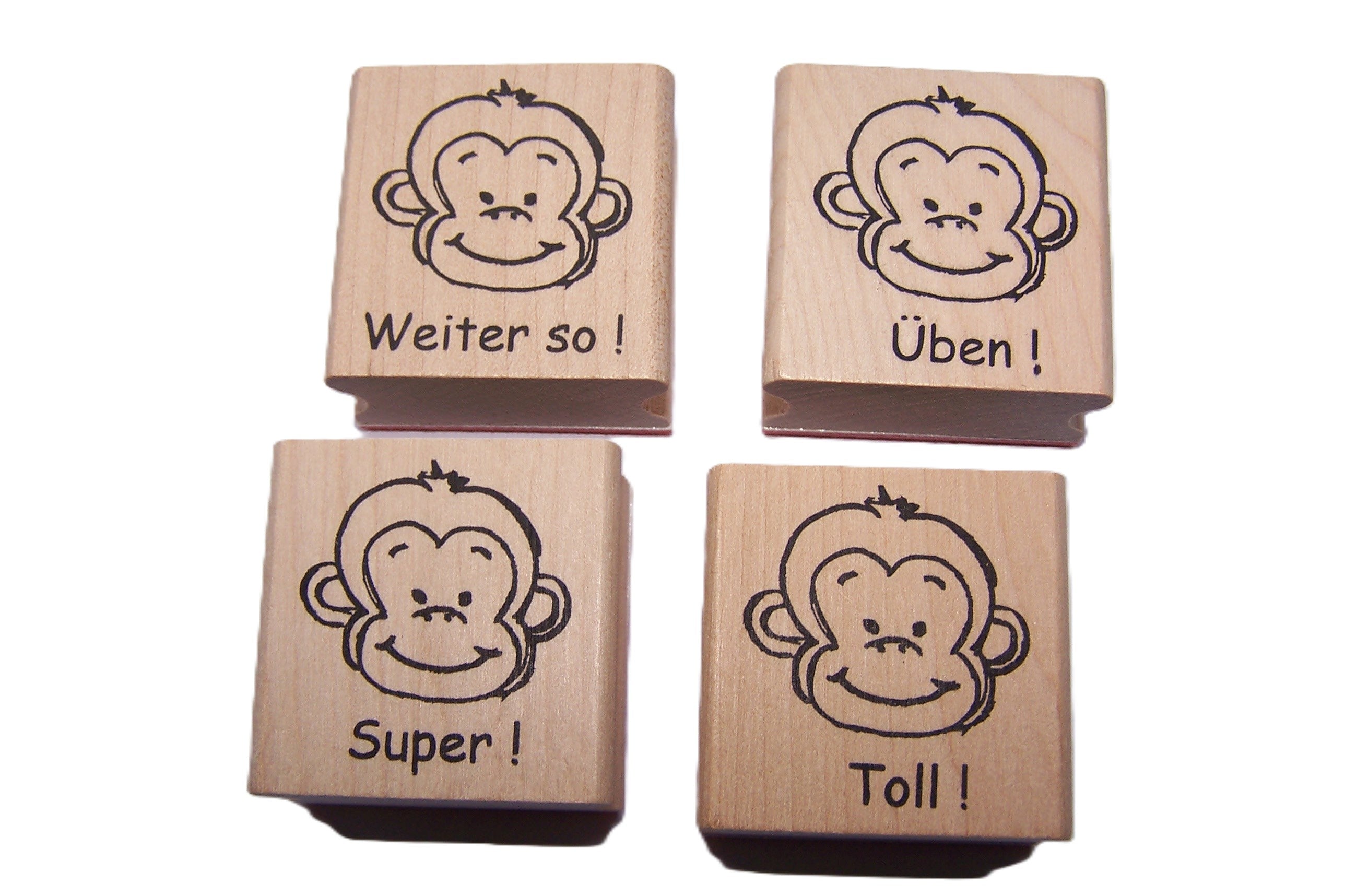 STEMPEL mit Affen als BELOBIGUNGSSTEMPEL für Lehrer zur Motivation in der Schule mit Lehrerstempel und Schulstempel