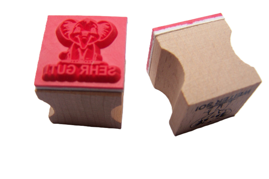 Elefanten Stempel, Motivationsstempel für Lehrer in Grundschulen als Lehrerstempel, Schulstempel in Elefanten Klasse zur Motivation