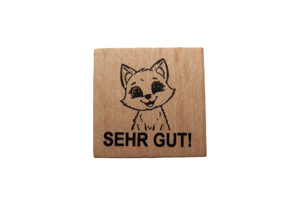 Fuchs Stempel, Motivationsstempel zur Belobigung für Lehrer in Grundschulen als Lehrerstempel, Schulstempel in Fuchsklassen zur Motivation