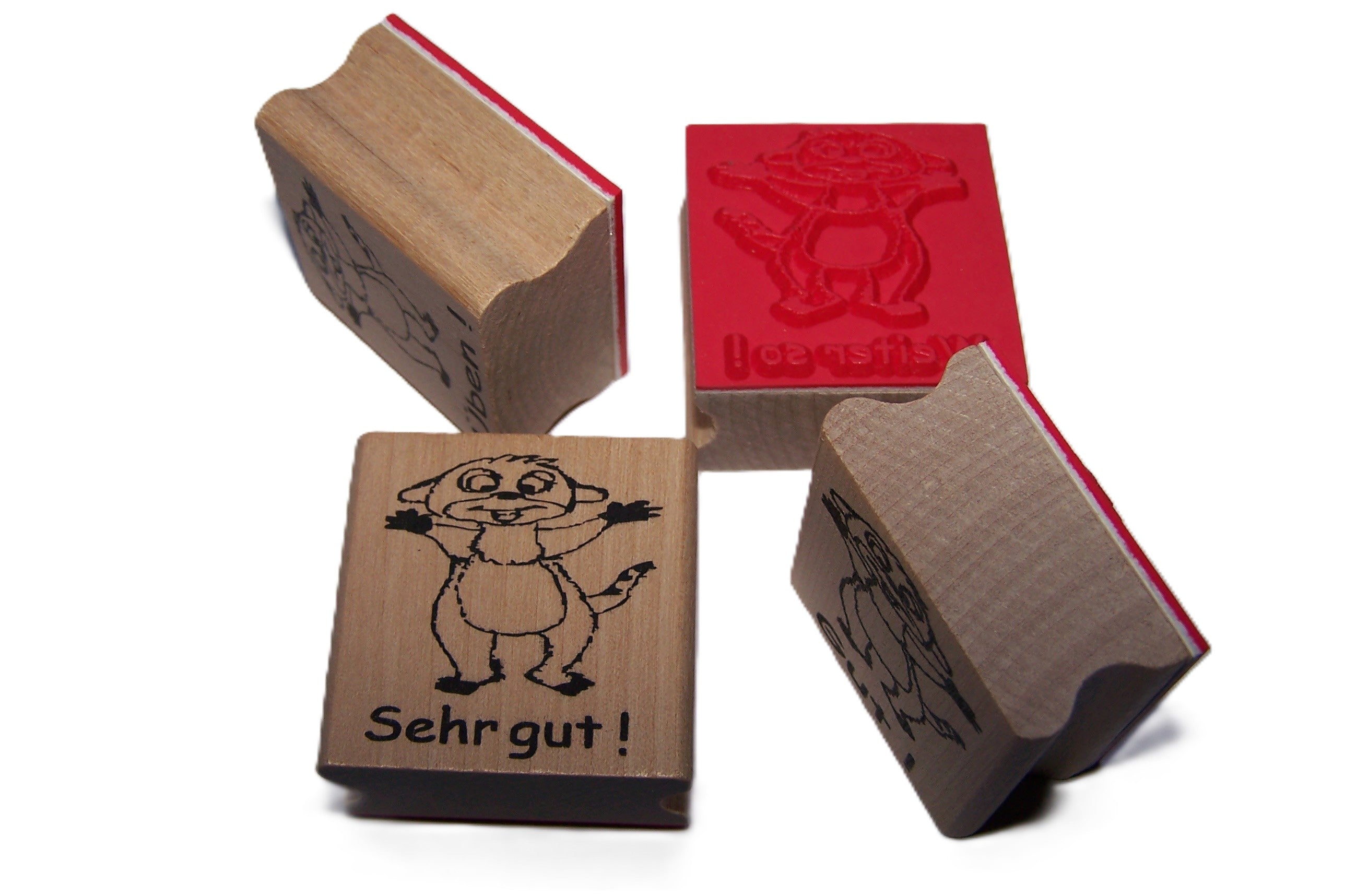 STEMPEL mit Erdmännchen als BELOBIGUNGSSTEMPEL für Lehrer, Motivation in der Schule, Lehrerstempel und Schulstempel für Erdmännchenklasse
