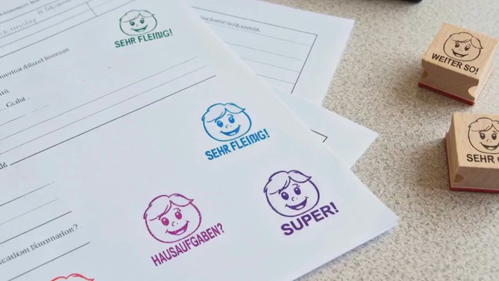 Gesichter Stempel