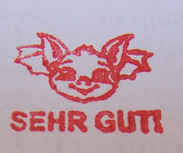 Fledermaus Stempel, Motivationsstempel für Lehrer in Grundschulen als Lehrerstempel, Schulstempel in Fledermaus Klasse zur Motivation